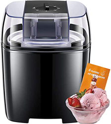 Heladera para helados, postres preparados en 15-30 minutos, 1,5 l, helado suave para el hogar con botón giratorio, máquina para helados, yogur helado  en oferta