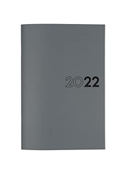 Finocam - Planificador Agenda 2022 Mensual de Enero 2022 a Diciembre 2022 (12 meses) Y11-165x240 mm Notas Gris Internacional características