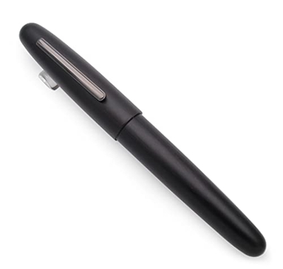 JINHAO 9056 - Pluma estilográfica de madera natural, punta de tinta hecha a mano (madera de ébano con clip negro, punta mediana de 0,7 mm)