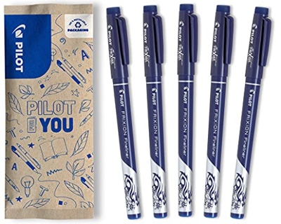 Pilot FriXion - Rotulador de punta fina borrable, color azul