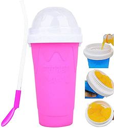 Lifattitude Máquina para hacer helados Slushie Maker Cup, Smoothie Cup Ice Maker Slushy Maker Copa de hielo congelada Magic Squeeze Cup Refrigerador T en oferta