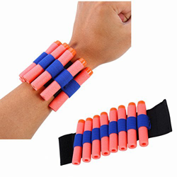 Nuevo Niños Bullet Pulsera de Correa Correa Ajustable Banda de muñeca de Correa de dardo Bandolera Kit de Recarga para Todos NERF N-Strike Elite Blast en oferta