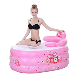 GAOTTINGSD Piscinas Hinchable Adulto bañera Inflable, Engrosamiento de hidromasaje portátil Plegable de plástico baño en barrica de Hogares de baño de en oferta
