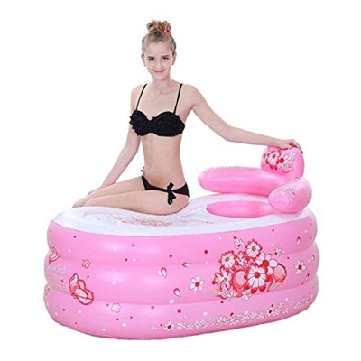 GAOTTINGSD Piscinas Hinchable Adulto bañera Inflable, Engrosamiento de hidromasaje portátil Plegable de plástico baño en barrica de Hogares de baño de