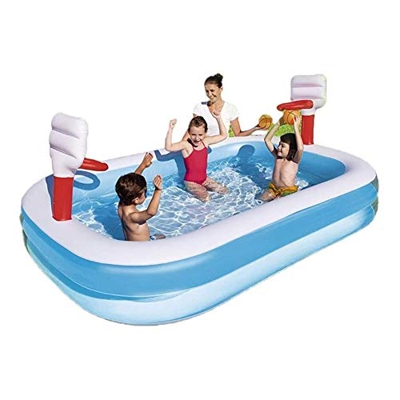 Piscinas hinchable Los Niños De La Bañera Piscina De La Bola Del Océano En El Aro De Baloncesto Al Aire Libre Del Patio Trasero Jardín Interior Del Ju