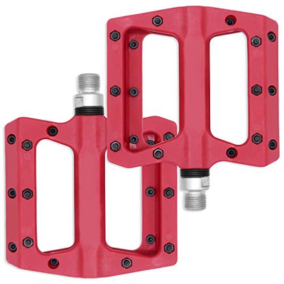 Fodlon Pedales Plataforma MTB, Pedales Bicicleta Montaña Nylon para 9/16, Pedales Bicicletas Carretera Antideslizante para BMX