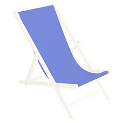 Tapicería de Recambio para Tumbona de Madera, 100% poliéster, Plegable, diseño de Azul [119] en oferta