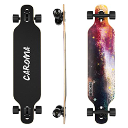 Caroma Longboard Cruiser Adulto 41" Completo Skateboard para Niños Patín de Arce 8 Capas Longboard de Estilo Libre para Crucero Rodamientos de Alta Ve en oferta