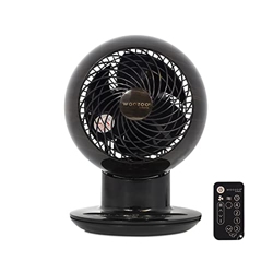 Iris Ohyama 531531 Ventilador de mesa potente y silencioso con control remoto, Temporizador, Oscilación multidireccional, 30m², 38W, Aspecto madera/Ne precio