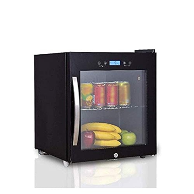 Nevera Eléctrica Portátil Frigorífico y refrigerador de bebidas, puerta de cristal transparente, puede ver claramente las bebidas en el refrigerador, 