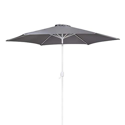 Parasol jardín Gris de Aluminio de 300 cm - LOLAhome