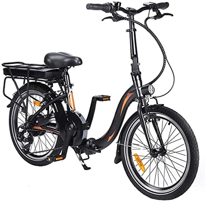 Bicicleta eléctrica plegable de 20 pulgadas, bicicleta eléctrica plegable, bicicleta eléctrica plegable con luz LED, para hombre y mujer, capacidad de