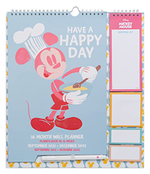 Calendario de pared Disney - Planificador mensual Mickey Mouse - Planificador Grupo Erik │Calendario agenda de pared 16 meses - Planner ideal para la  características