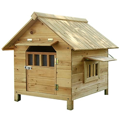 XYF Casa De Perro Pequeña Grande Caseta De Madera Extraíble Y Lavable para Perros para Casa De Gato con Apertura Superior para Perros Pequeños Y Gatos