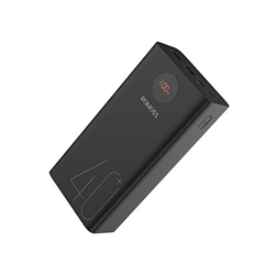 ROMOSS Powerbank 40000mAh Type-C PD, Pantalla LED de Cargador portátil de 18W, batería Externa de 3 entradas y 2 Salidas Compatible con iPhone, iPad,  en oferta