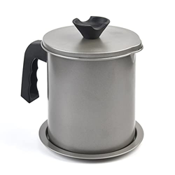 Conservador de grasa de almacenamiento de aceite de cocina, Acero Inoxidable Recipiente de Grasa en Lata con Filtro de Malla Fina, para Grasa con Filt características