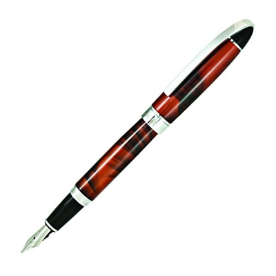 Conklin Victory - Pluma estilográfica (punta de acero mediana), color marrón