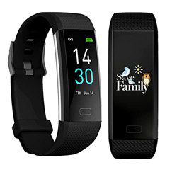 Kids Band SAVEFAMILY. Pulsera de Actividad para niños y Adolescentes. Monitor de Salud, Sueño, Temperatura, 16 Modos de Deporte, Fotos a Distancia. Fo en oferta