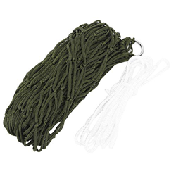 Hamaca de malla al aire libre, 200x80cm Tela de nylon espesa se siente más relajado para jardín al aire libre, playa, entretenimiento interior, descan en oferta