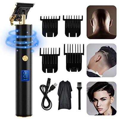Jane Choi Cortapelos Easy Trim, afeitadora eléctrica inalámbrica Pro T-Outliner Grooming, recortadora de pelo para hombre, cabezal de 0 mm, recargable