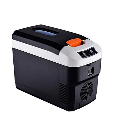 Nevera Eléctrica Portátil Mini nevera, refrigerador de coches 10L, nevera pequeña portátil congelador compacto, AC / DC, LCD Panel, Mute, Mini Coche F