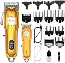 SURKER Cortadora de pelo Profesional Cortapelos para hombres Recortadora Barba Kit Máquina de cortar cabello Inalámbrico LED Recargable USB precio