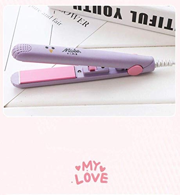 Plancha de Pelo Mini, Planchas Rizadoras 2 en 1 Moldeadores Multifunción para Hombres y Mujeres, Rizar y Alisar Herramienta para Cabello, formato prác