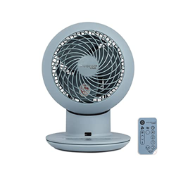 Iris Ohyama 531532 Ventilador de mesa potente y silencioso con control remoto, Temporizador, Oscilación multidireccional, 30m², 38W, Azul mate, 21 x 2 precio