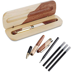 JIM - Bolígrafo de Madera Hecho a Mano,Elegante y Exquisito Juego de Pluma de Regalo en oferta
