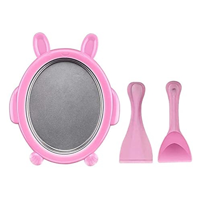 Maquina para Hacer Nieve y Helados en Casa Juego de fabricantes de rollos de helado, yogurt congelado Máquina de leche de yogurt frito DIY Fabricante 