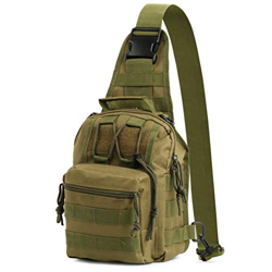 Idefair Bolsa de pecho táctica, impermeable militar Sling Molle Bolso de hombro Mochila de pecho Ligero Sling Messenger Pack Mini bolsa de camping par precio