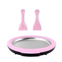 shandianniao Mini máquina de Yogurt Frito con 2 Velas pequeñas máquina de Helado Fried Ice Bandeja casera Helado Máquina de Rollo a casa (Color : A) características