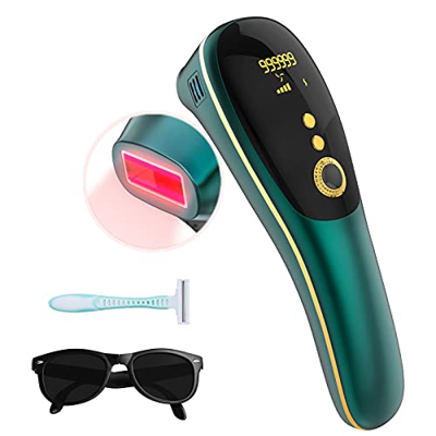IPL Depiladora de Luz Pulsada, 999999 Flashes Sistemas Depiladora Dispositivo Corporal Permanente Sin Dolor para Mujeres, Axilas, Bikini, Brazos, Pier