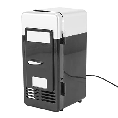Jeromeki USB Nevera Congelador Envío Directo Frío USB Nevera Refrigerador De Soda Portátil Pequeeo para Coche Negro