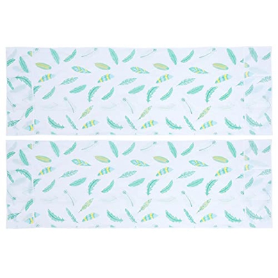 OSALADI 2 Piezas de Nevera Cubierta de Polvo Patrón de Plumas Multi Lavadora Cubierta Superior Decorativa Universal Cubierta con Bolsa de Almacenamien