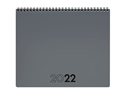 Finocam - Planificador Agenda 2022 Mensual de Enero 2022 a Diciembre 2022 (12 meses) 250x200 mm Notas Gris Internacional en oferta