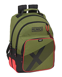 Safta Mochila Escolar de Munich Dynamo, 320x150x420 mm, Verde en oferta