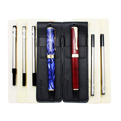 Abcsea 2 piezas Jinhao 450 plumas bolígrafos rollerball elegantes, bolígrafos fineliner de punta fina 0.5mm (hierba roja y flor azul), con 5 piezas re en oferta