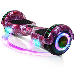 Hoverboard, Patinete Flotante autoequilibrado de 6.5 "con Ruedas, Altavoz Bluetooth, Luces LED para niños y Adultos (Estrella Rosa) precio