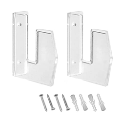 Richolyn 1 Par Soporte De Pared para Monopatín, Soporte Pared Skate, Rack De Monopatín De Acrílico Transparente para Montaje En Pared con Tornillos, T en oferta
