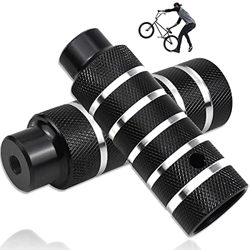 LORESJOY Clavijas del Pedal de Bicicleta, 2 Piezas Estribos de Bicicleta, Reposapies Bicicleta, Pegs de Apoyo Bicicleta Aleación de Aluminio BMX Clavi precio