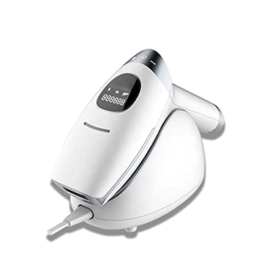 Depiladora Depilación IPL para Mujeres Sistema de depilación Intermitente Ilimitado Tecnología Ice Care Depilación fácil, Permanente y Suave,Blanco