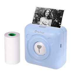 Bisofice mini impresora para movil,peripage mini impresora termica,Mini Pocket Impresora térmica inalámbrica BT Image Etiquette Photo Mémo Impresora r en oferta