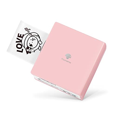 Phomemo M02 Mini Impresora Térmica Portatil Photo Impresora Bluetooth Móvil Compatible con Android e iOS para Impresión Instantánea Fotos de Estilo Re