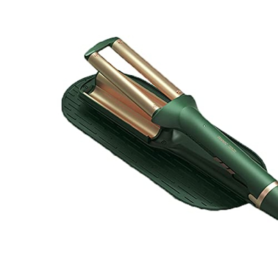 LDOR Rizador De Pelo Water Ripple Egg Roll, Estilizador De Triple Barril, Rizador De Cerámica De 3 Rodillos En 1, Ion Negativo, Temperatura Ajustable,