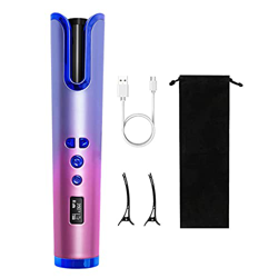 K-Park Inalámbrico automático rizador ligero y portátil USB rizador para todos los tipos de pelo rizado en estilo características