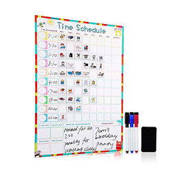 UCMD Imanes de calendario horario – Tabla de tareas para niños para pared – Tabla de comportamiento (larga) en oferta
