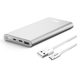 BONAI Bateria Externa 13800mAh, Cargador Móvil Portáti Power Bank Type C/Mirco para iPhone X/8/7/6s, Samsung S8+/S8, Tablets y más - Plata precio