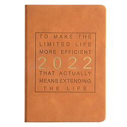 Agenda 2022, agenda semanal 2022, agenda de bolsillo 2022, 1 de enero a 31 de diciembre, con páginas de notas y más, 21 x 14,5 cm, color marrón precio