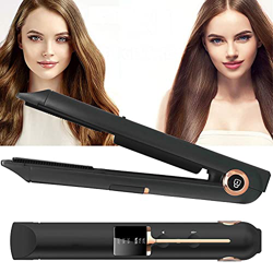 PEALOV Plancha Pelo Inalambrica,USB Recarga Mini Eléctrica Plancha Para El Pelo,pantalla LCD Digital,3 Temperatura Ajustable,calentamiento Rápido,con  en oferta